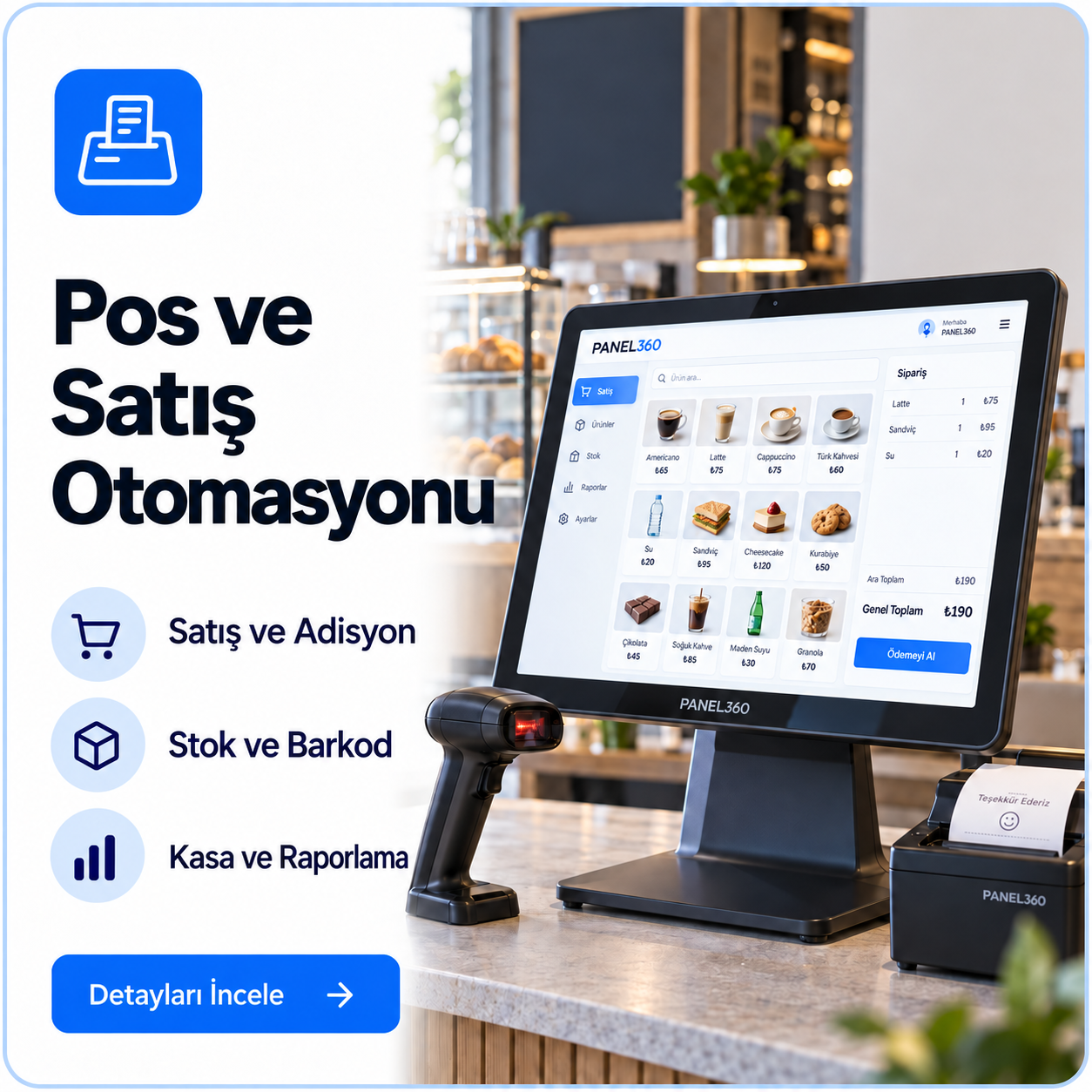 Panel360 Pos ve Satış Otomasyonu