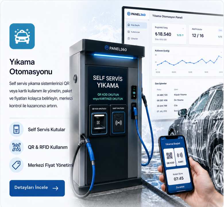 Panel360 Yıkama Otomasyonu